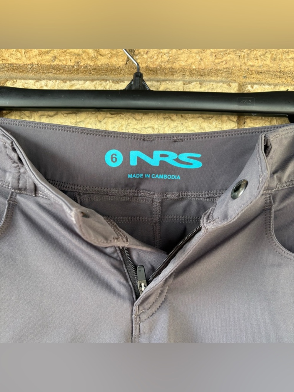 Women's Athletic Shorts in Charcoal with Teal Accents - Picture 2 of 6
